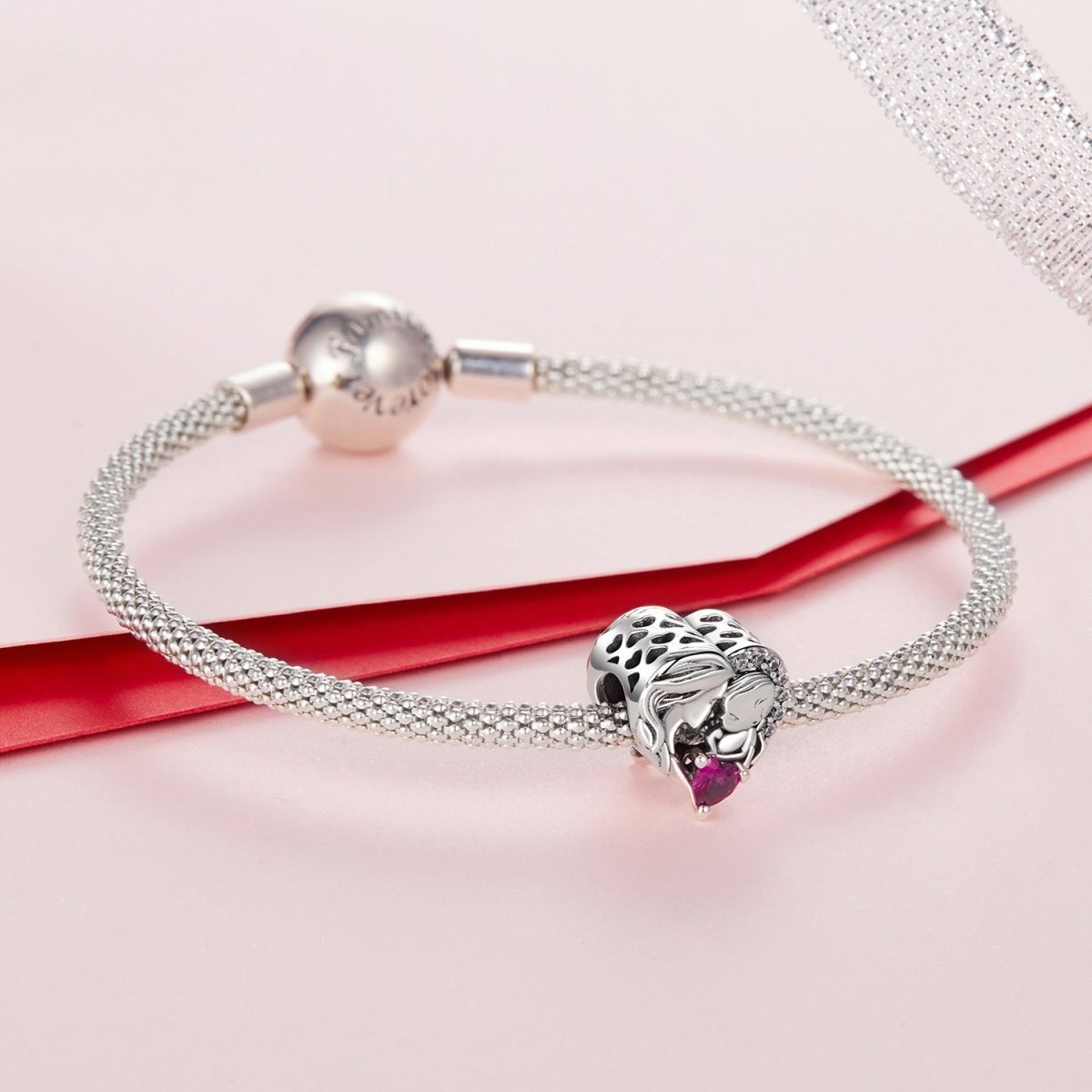 Amarante Jewelry Mother and Son Family Charm