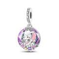 Amarante Jewelry Mother & Baby Elephant Crystal Dangle Charm