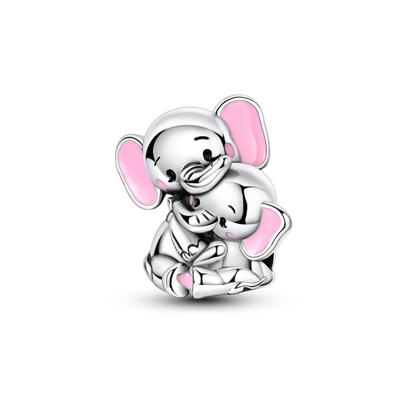 Amarante Jewelry Mother & Baby Elephant Hug Charm