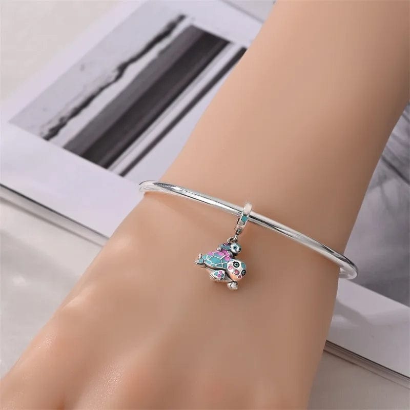 Amarante Jewelry Mother & Baby Sea Turtle Dangle Charm