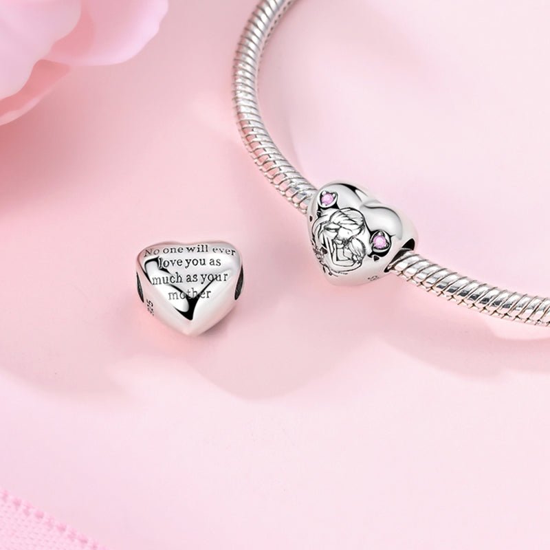 Amarante Jewelry Mother & Daughter Embrace Heart Charm