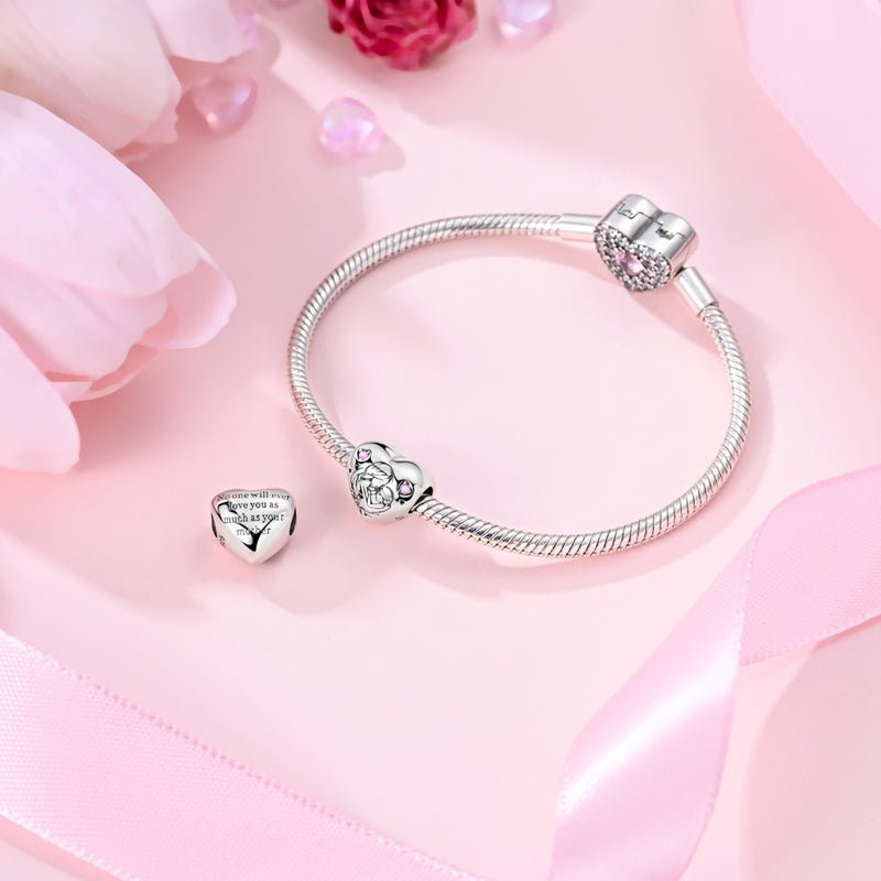 Amarante Jewelry Mother & Daughter Embrace Heart Charm