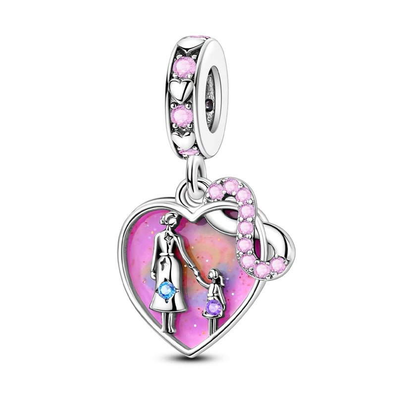 Amarante Jewelry Mother & Daughter Eternal Love Heart Charm
