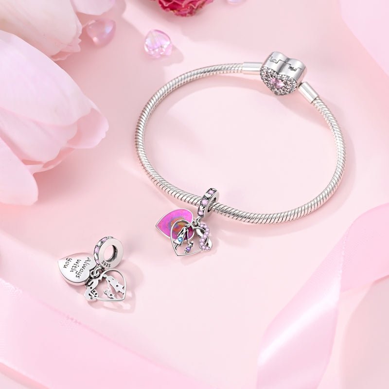 Amarante Jewelry Mother & Daughter Eternal Love Heart Charm