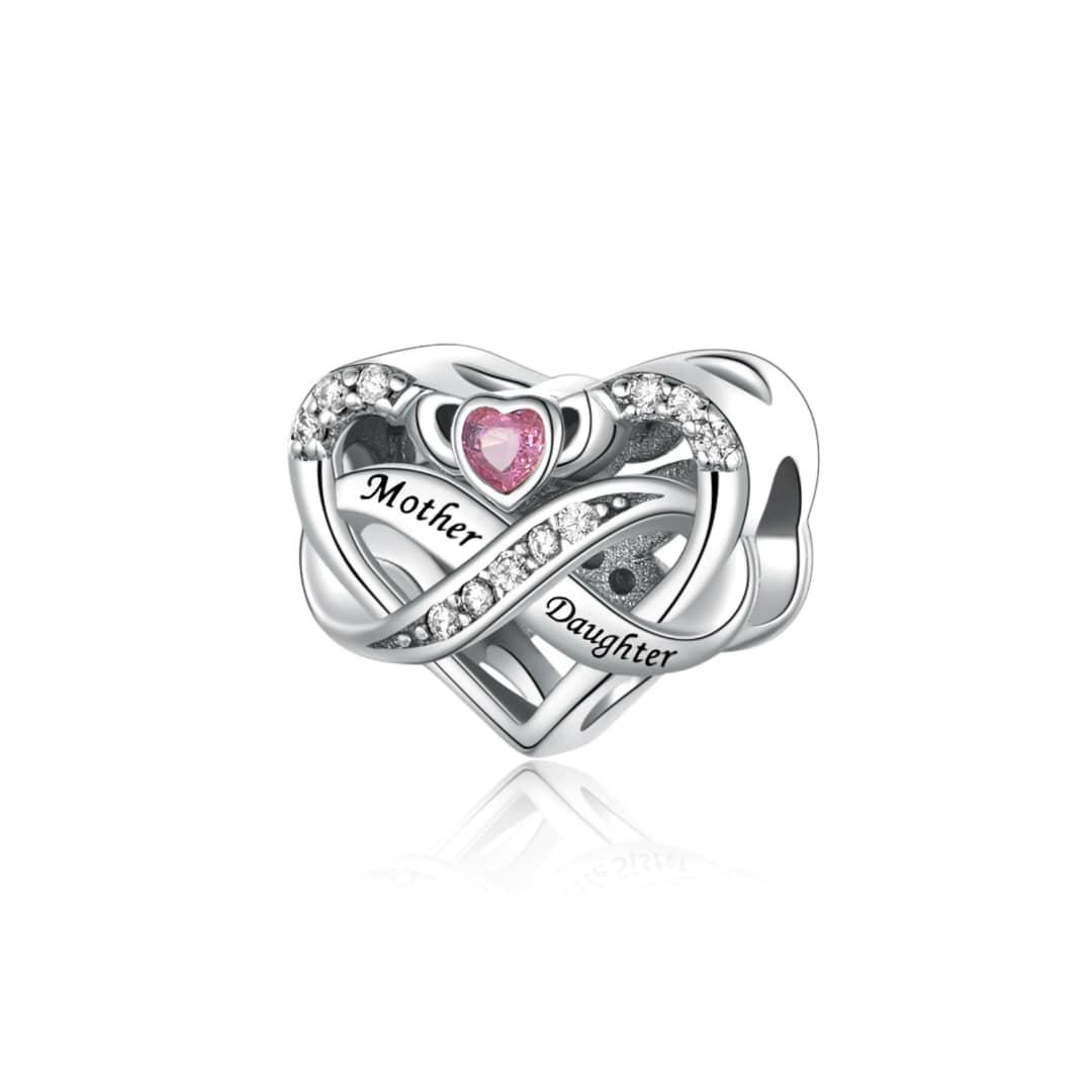 Amarante Jewelry Mother Daughter Heart Infinity Charm