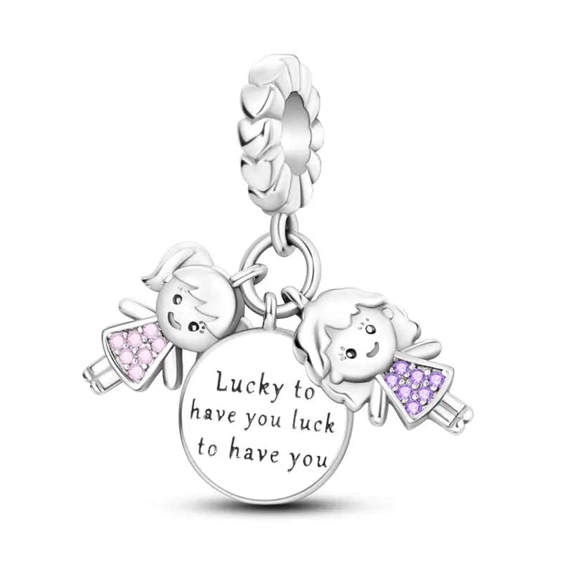 Amarante Jewelry Mother & Daughter Love Dangle Charm