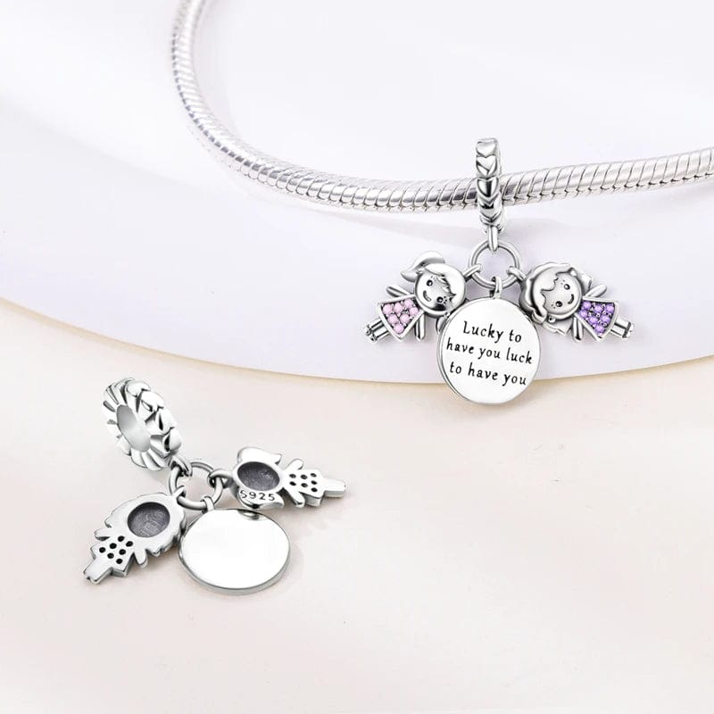 Amarante Jewelry Mother & Daughter Love Dangle Charm