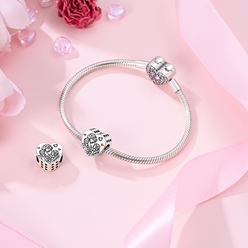 Amarante Jewelry Mother & Daughter Love Heart Charm