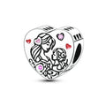 Amarante Jewelry Mother & Daughter Love Heart Charm
