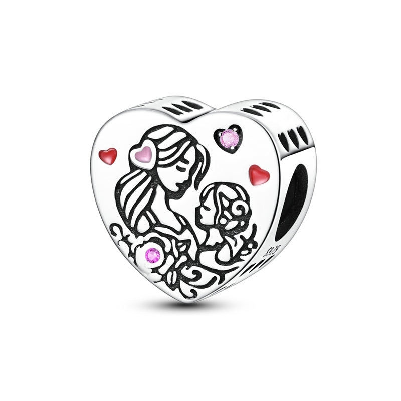 Amarante Jewelry Mother & Daughter Love Heart Charm