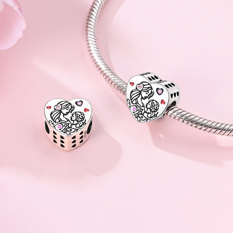 Amarante Jewelry Mother & Daughter Love Heart Charm