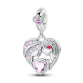 Amarante Jewelry Mother & Daughter Heart Dangle Charm