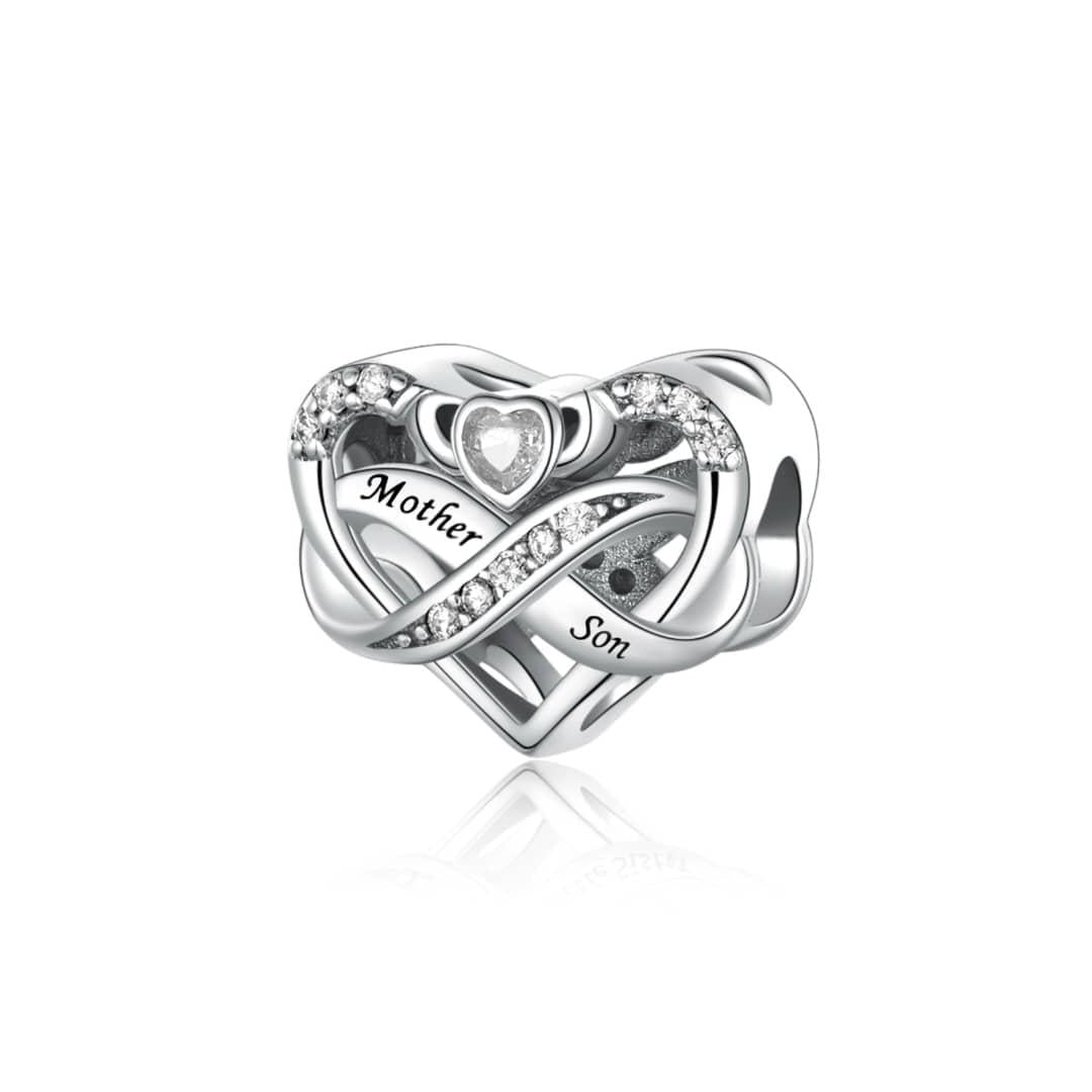 Amarante Jewelry Mother Son Heart Infinity Charm