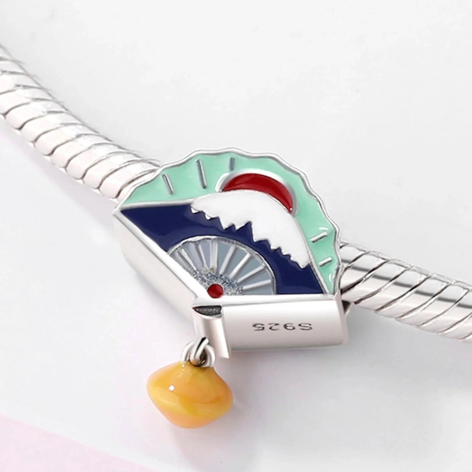 Amarante Jewelry Mount Fuji & Sunrise Fan Charm