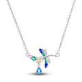 Amarante Jewelry Mystical Dragonfly Crystal Necklace