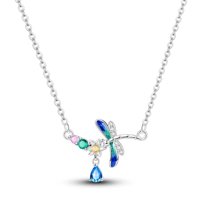 Amarante Jewelry Mystical Dragonfly Crystal Necklace