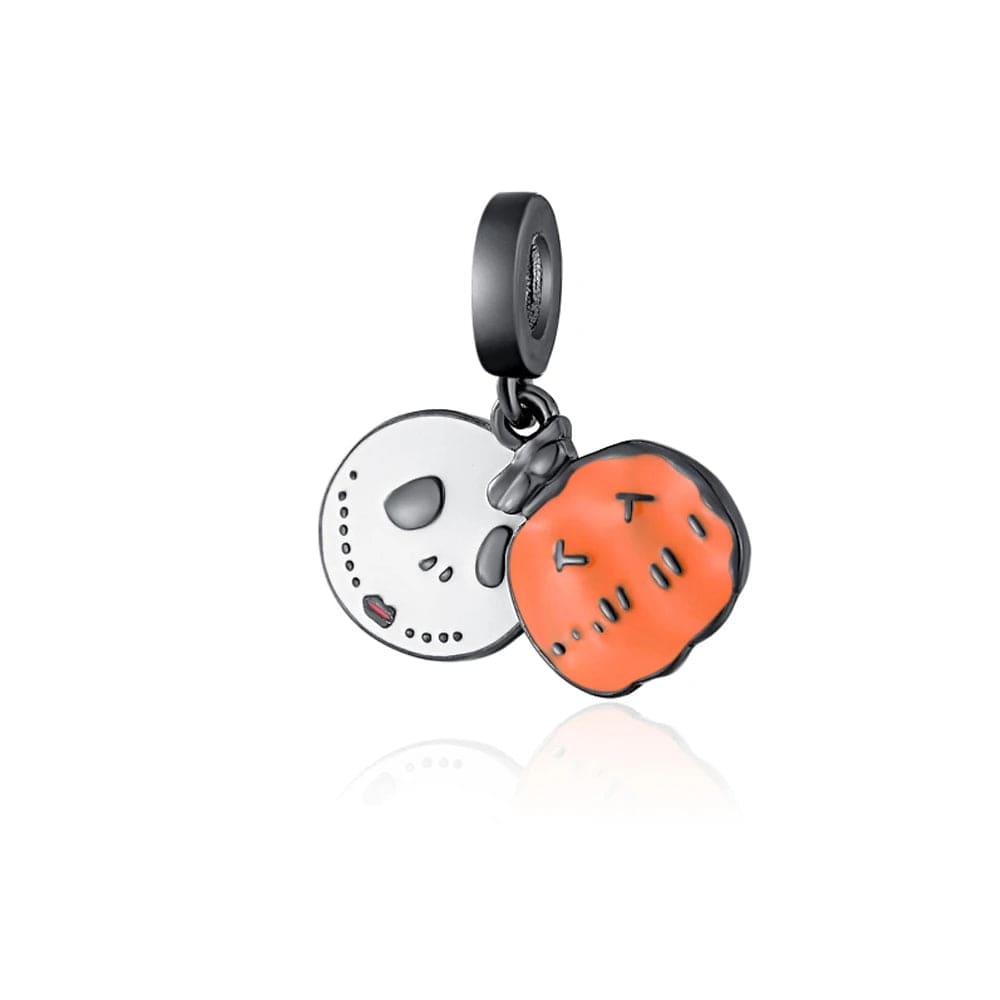 Amarante Jewelry Nightmare Pair, Halloween Mask and Pumpkin Charm