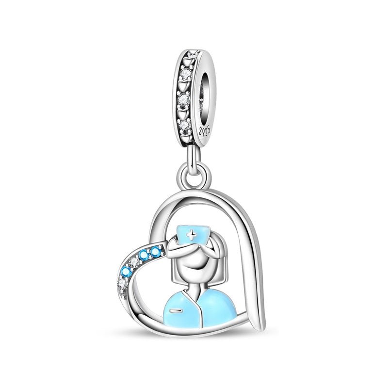 Amarante Jewelry Nurse in Heart Dangle Charm