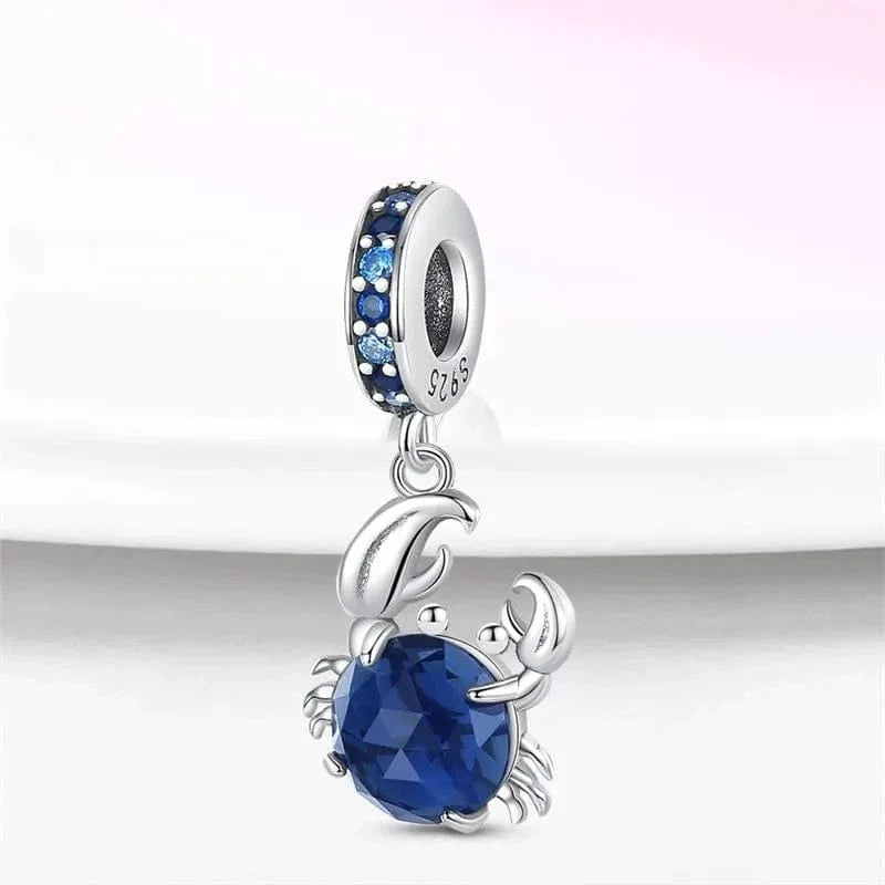 Amarante Jewelry Ocean Blue Crab Dangle Charm