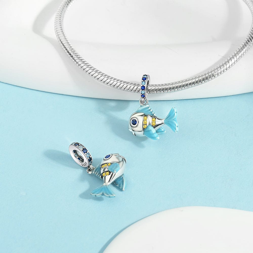 Amarante Jewelry Ocean Blue Fish Charm