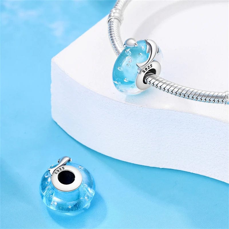 Amarante Jewelry Ocean Blue Glass Charm