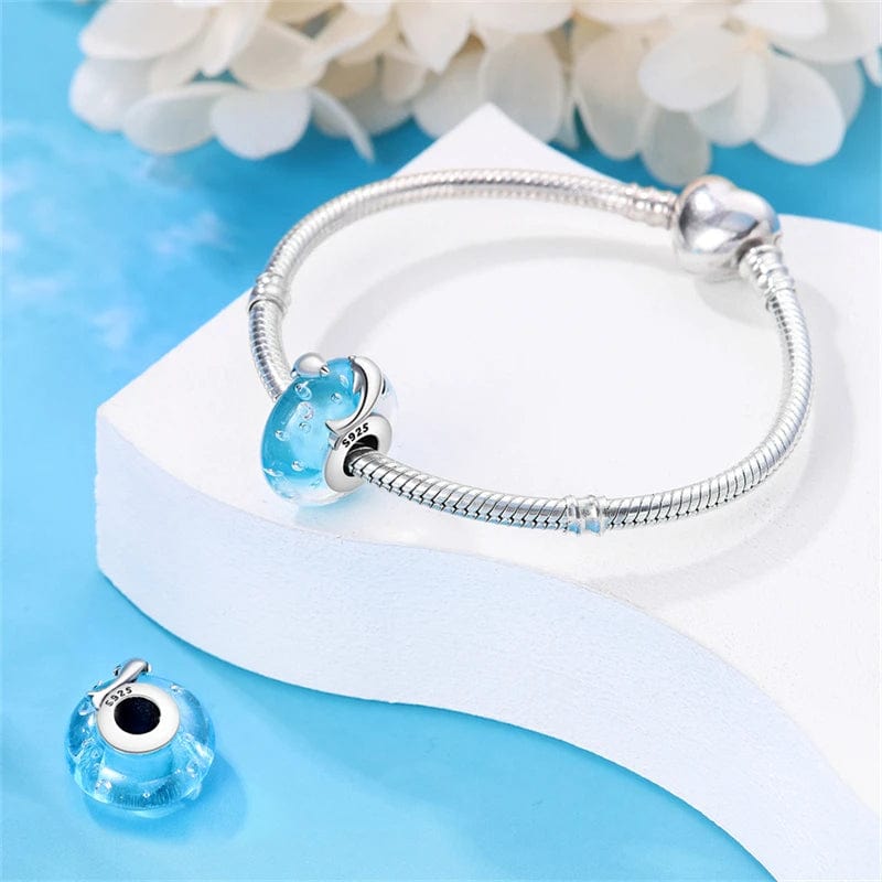 Amarante Jewelry Ocean Blue Glass Charm