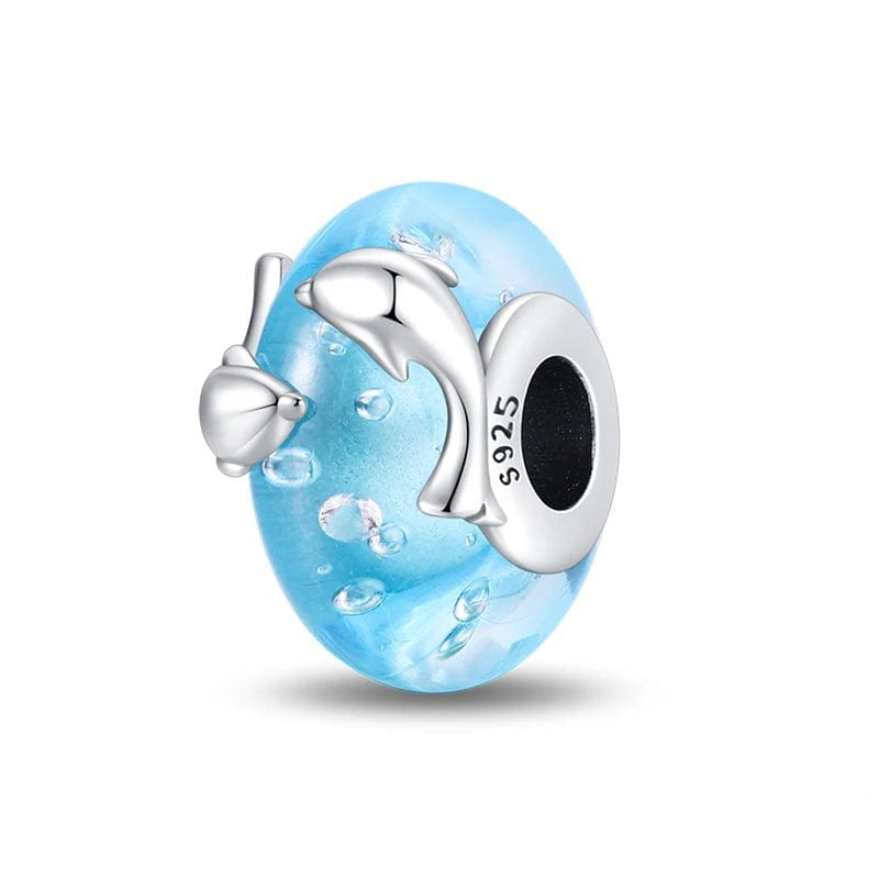 Amarante Jewelry Ocean Blue Glass Charm