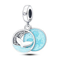 Amarante Jewelry Ocean Blue Whale Tail Dangle Charm