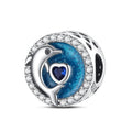 Amarante Jewelry Ocean Dolphin and Heart Circle Charm