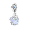 Amarante Jewelry Opal Snowflake Cat Dangle Charm