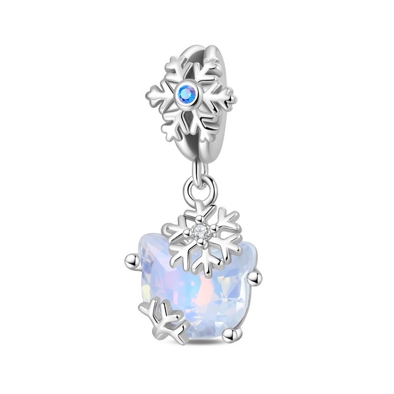 Amarante Jewelry Opal Snowflake Cat Dangle Charm