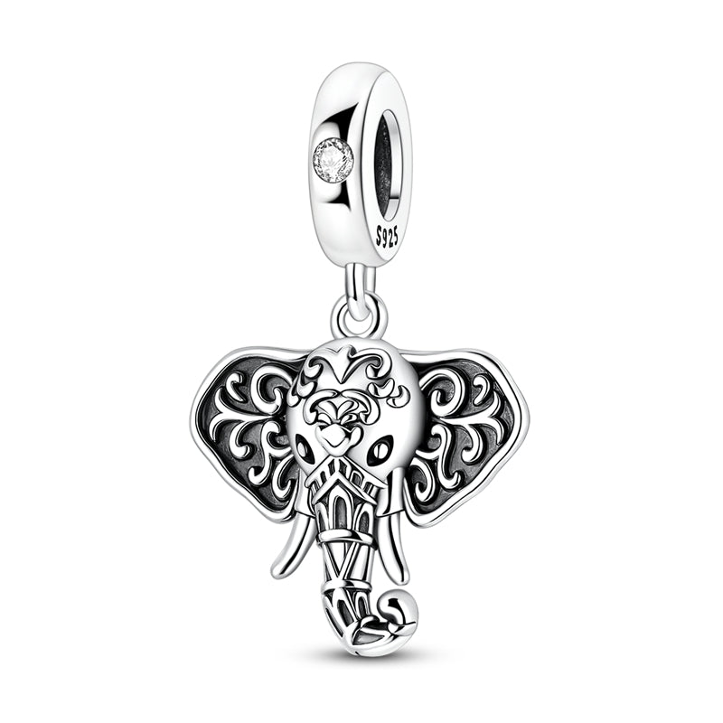 Amarante Jewelry Ornate Elephant Dangle Charm