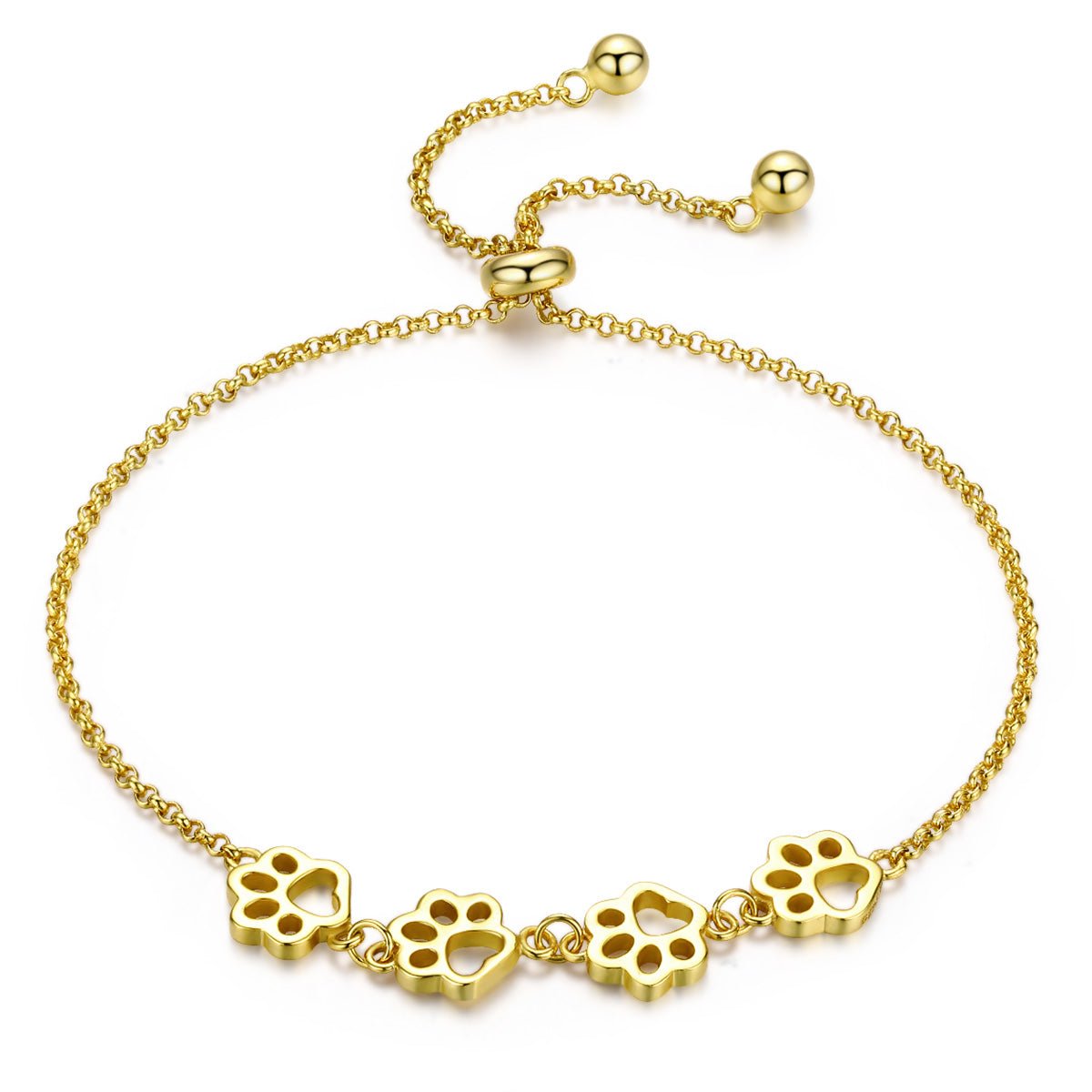 Amarante Jewelry Paw Print Adjustable Bracelet