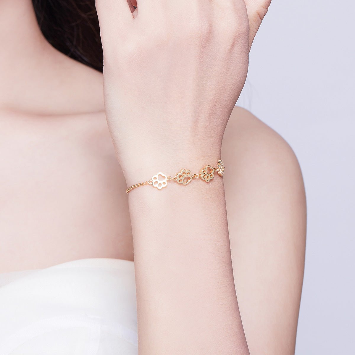 Amarante Jewelry Paw Print Adjustable Bracelet