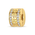 Amarante Jewelry Paw Print Gold Clip Charm