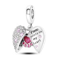 Amarante Jewelry Paw Prints on My Heart Dangle Charm