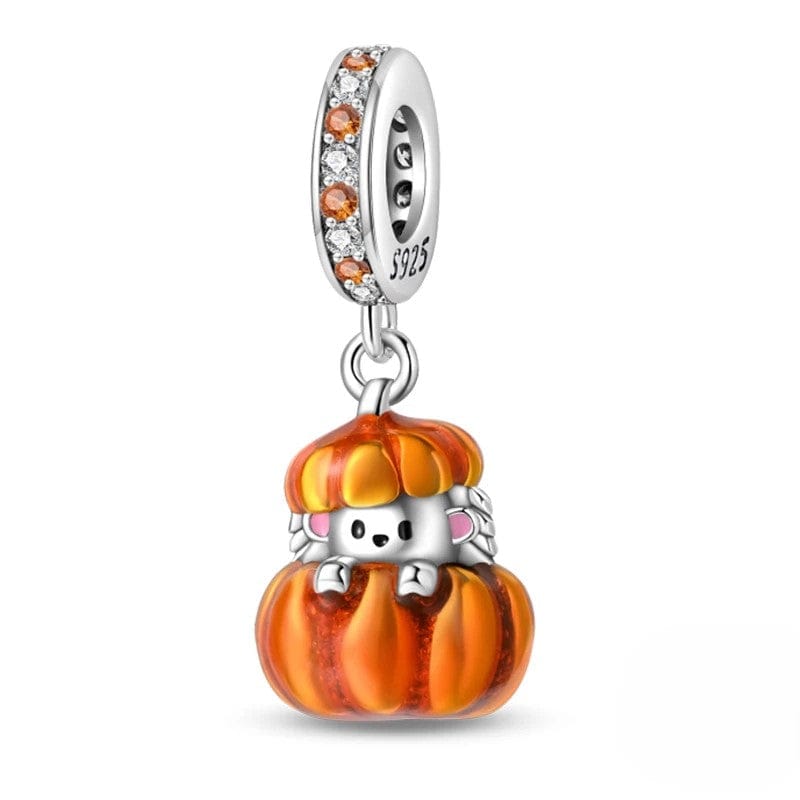 Amarante Jewelry Peek - a - Boo Pumpkin Hedgehog Charm