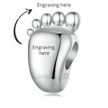 Amarante Jewelry Personalized Baby Footprint Engraved Charm