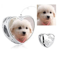 Amarante Jewelry Personalized Pet Photo & Paw Print Heart Charm