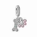 Amarante Jewelry Pet Animal Best Friend Paw Bone Dangle Charm