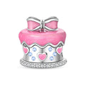 Amarante Jewelry Pink Bow & Hearts Birthday Cake Charm