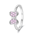 Amarante Jewelry Pink Bow Sparkle Ring