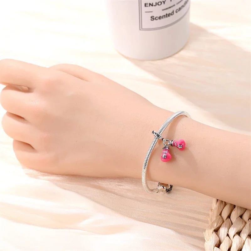 Amarante Jewelry Pink Boxing Gloves Charm