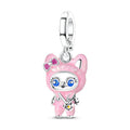 Amarante Jewelry Pink Bunny Costume Girl Dangle Charm