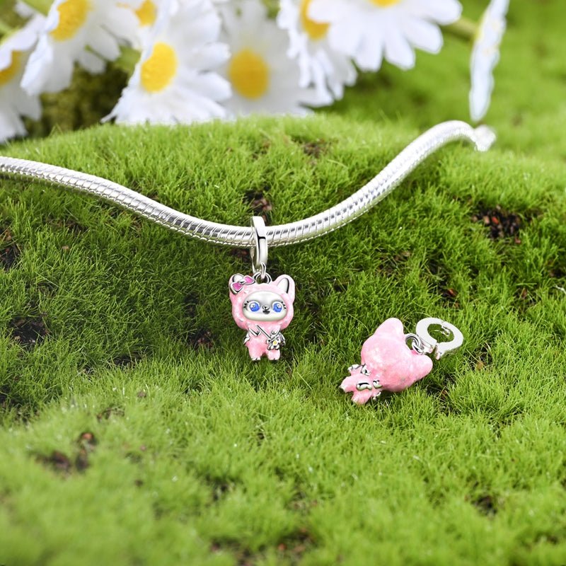 Amarante Jewelry Pink Bunny Costume Girl Dangle Charm