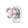 Amarante Jewelry Pink Butterfly Spacer Charm