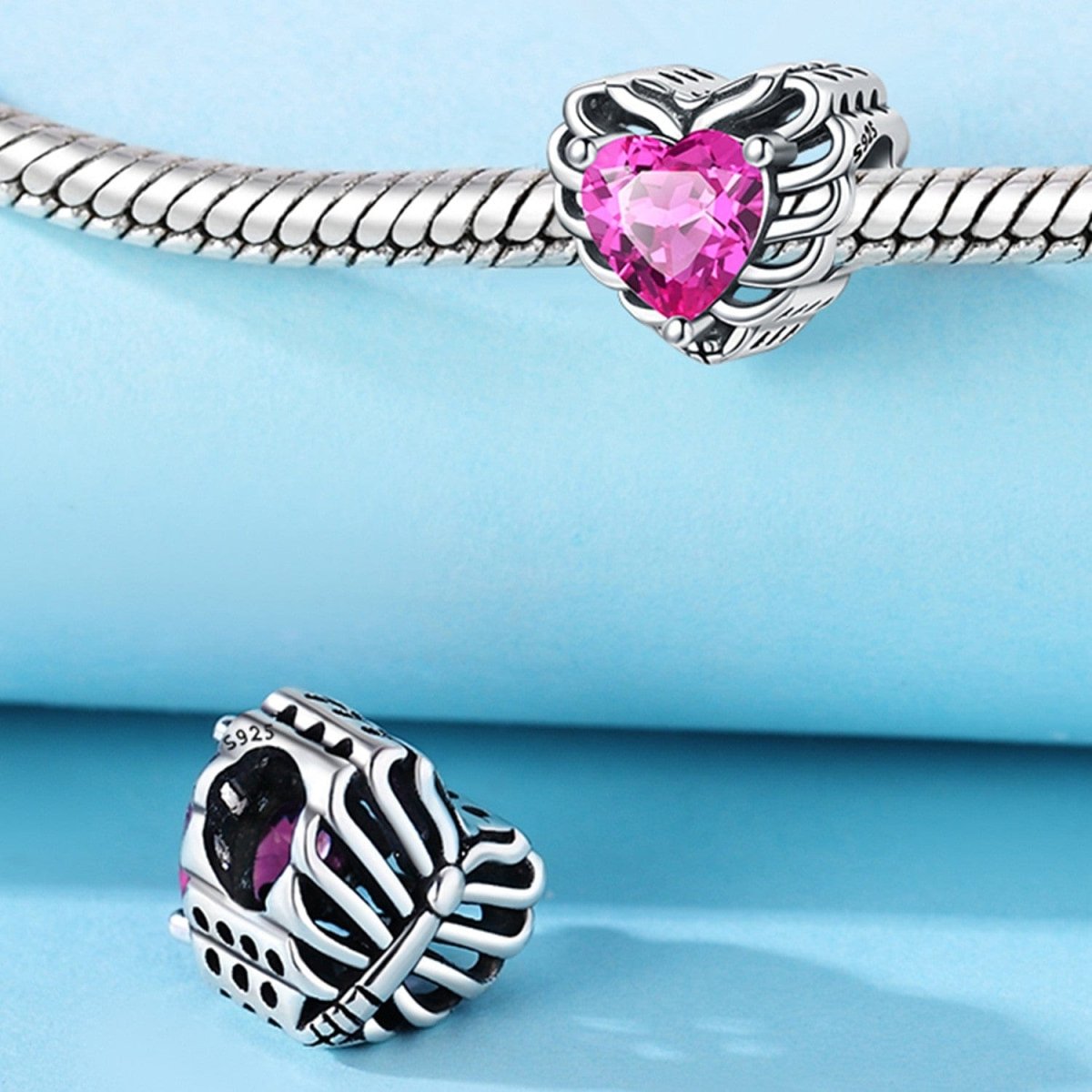 Amarante Jewelry Pink Chest Heart Charm
