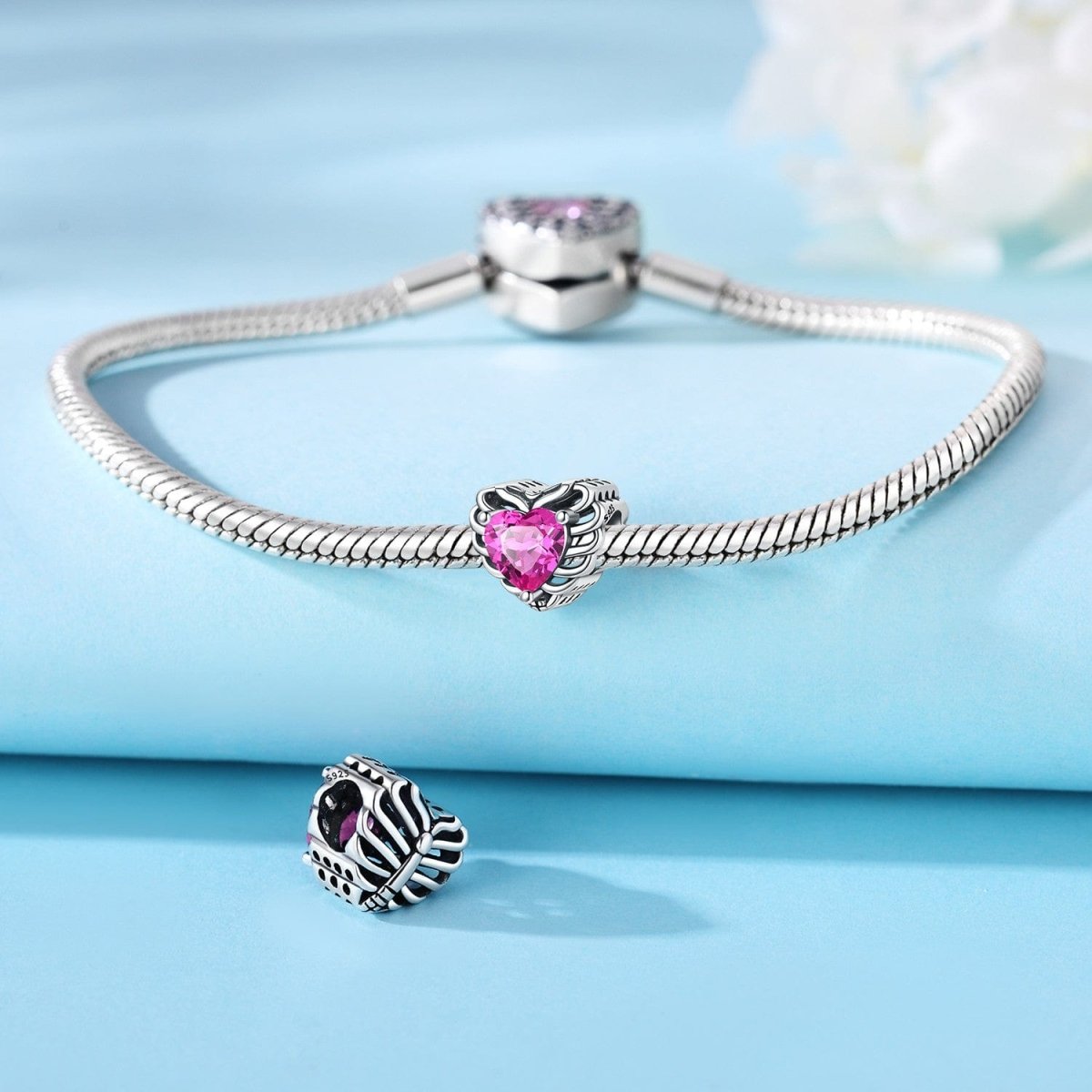 Amarante Jewelry Pink Chest Heart Charm