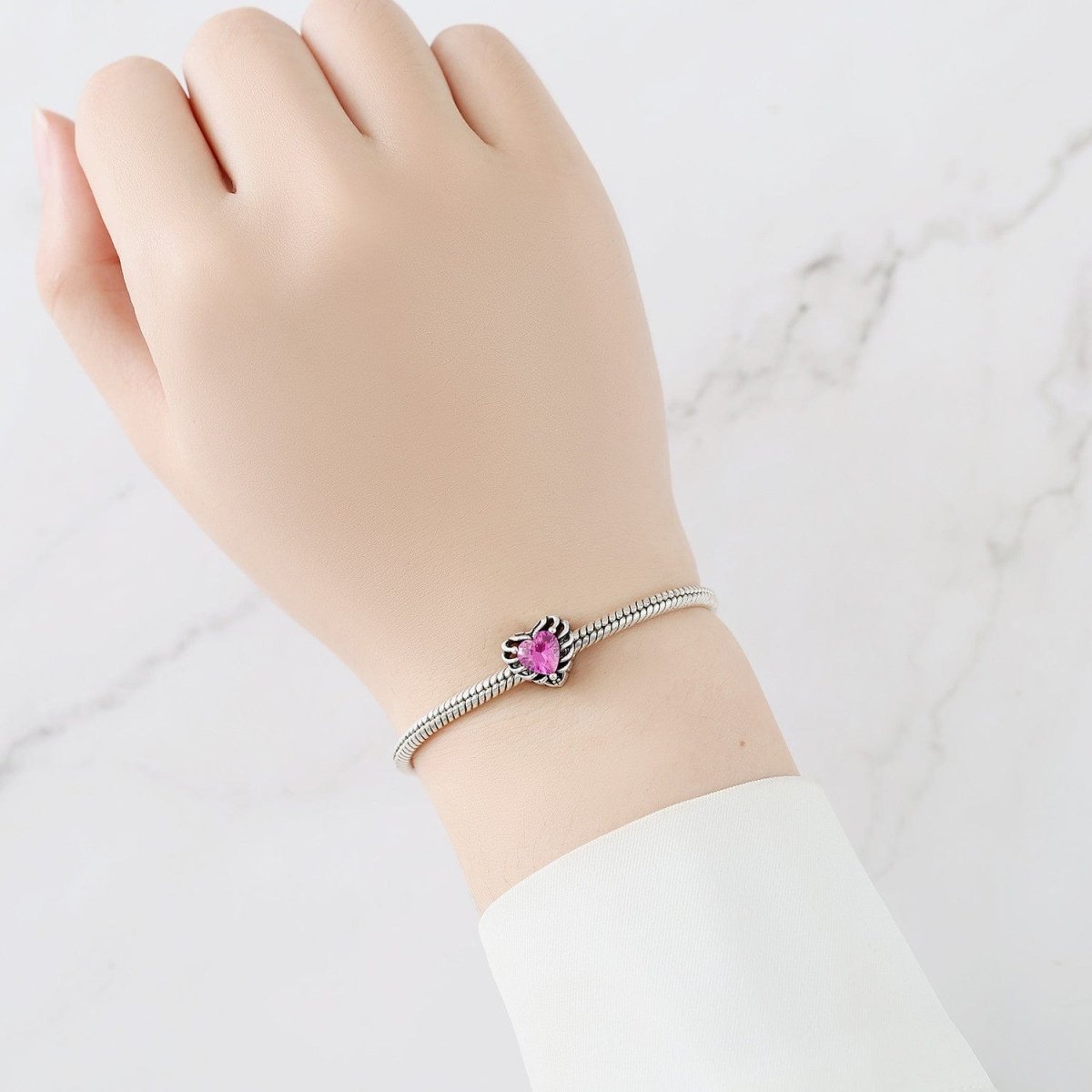 Amarante Jewelry Pink Chest Heart Charm
