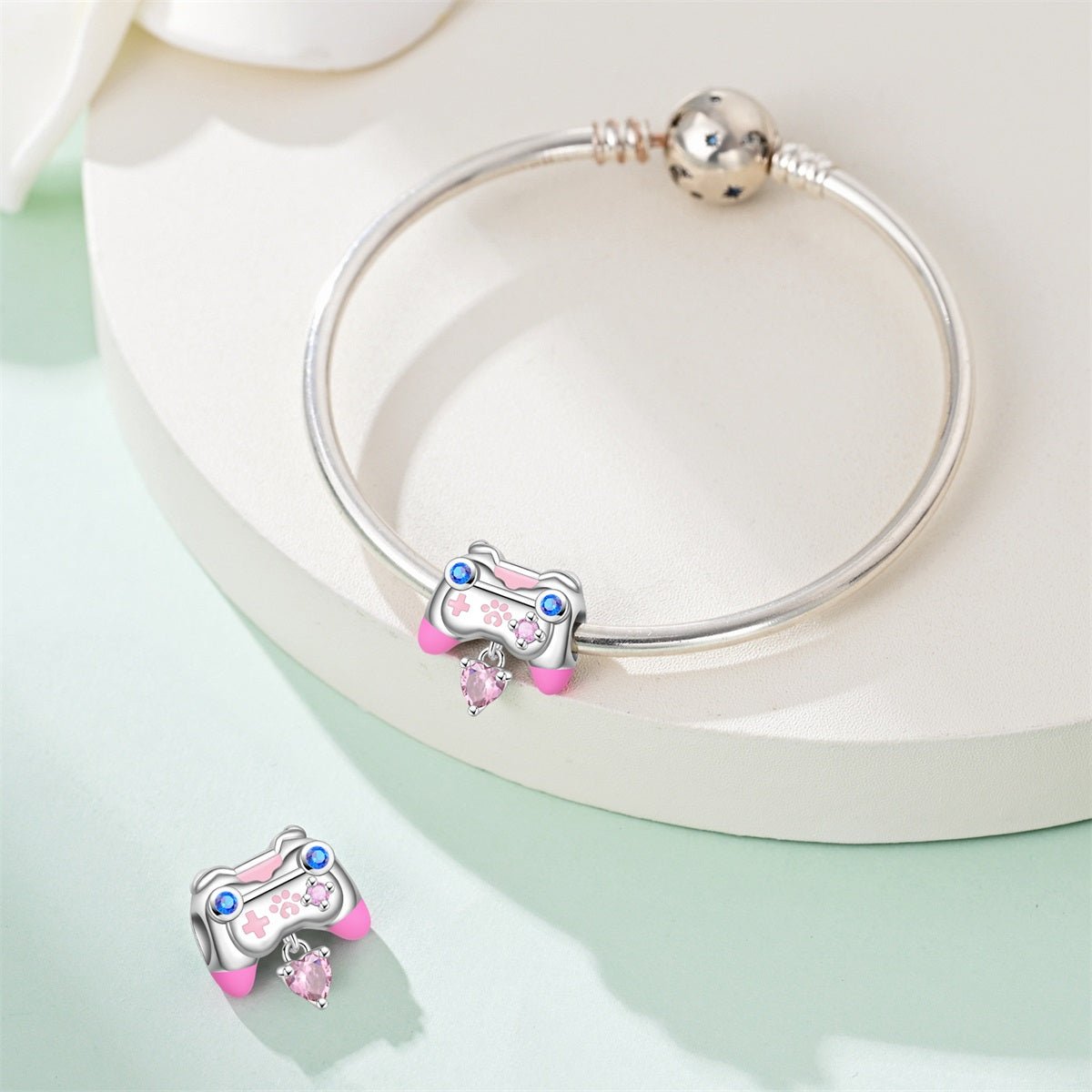 Amarante Jewelry Pink Game Controller Charm